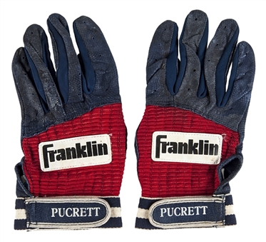 1992 Kirby Puckett Game Used Batting Gloves 